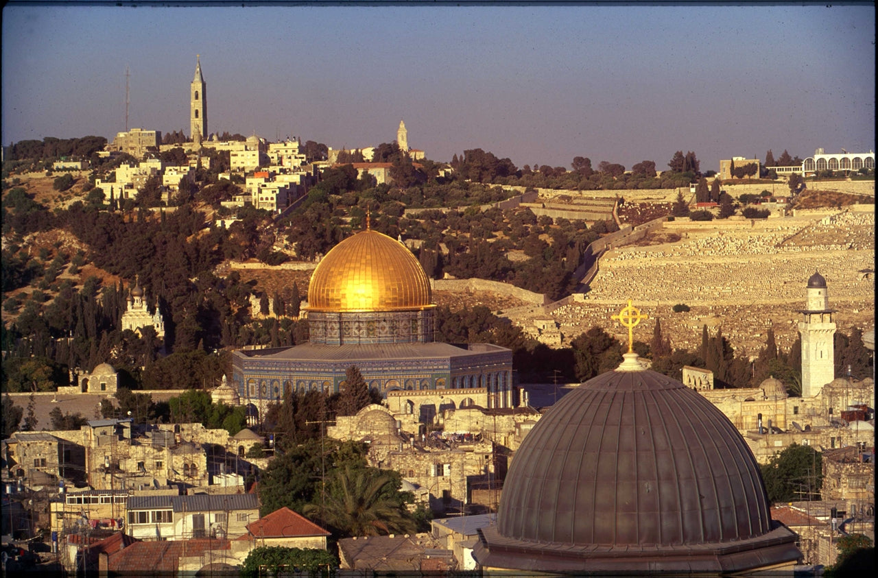 Panorama from Masjid Umar, Jerusalem Photographic Print on Canvas - Muhsin Kilby