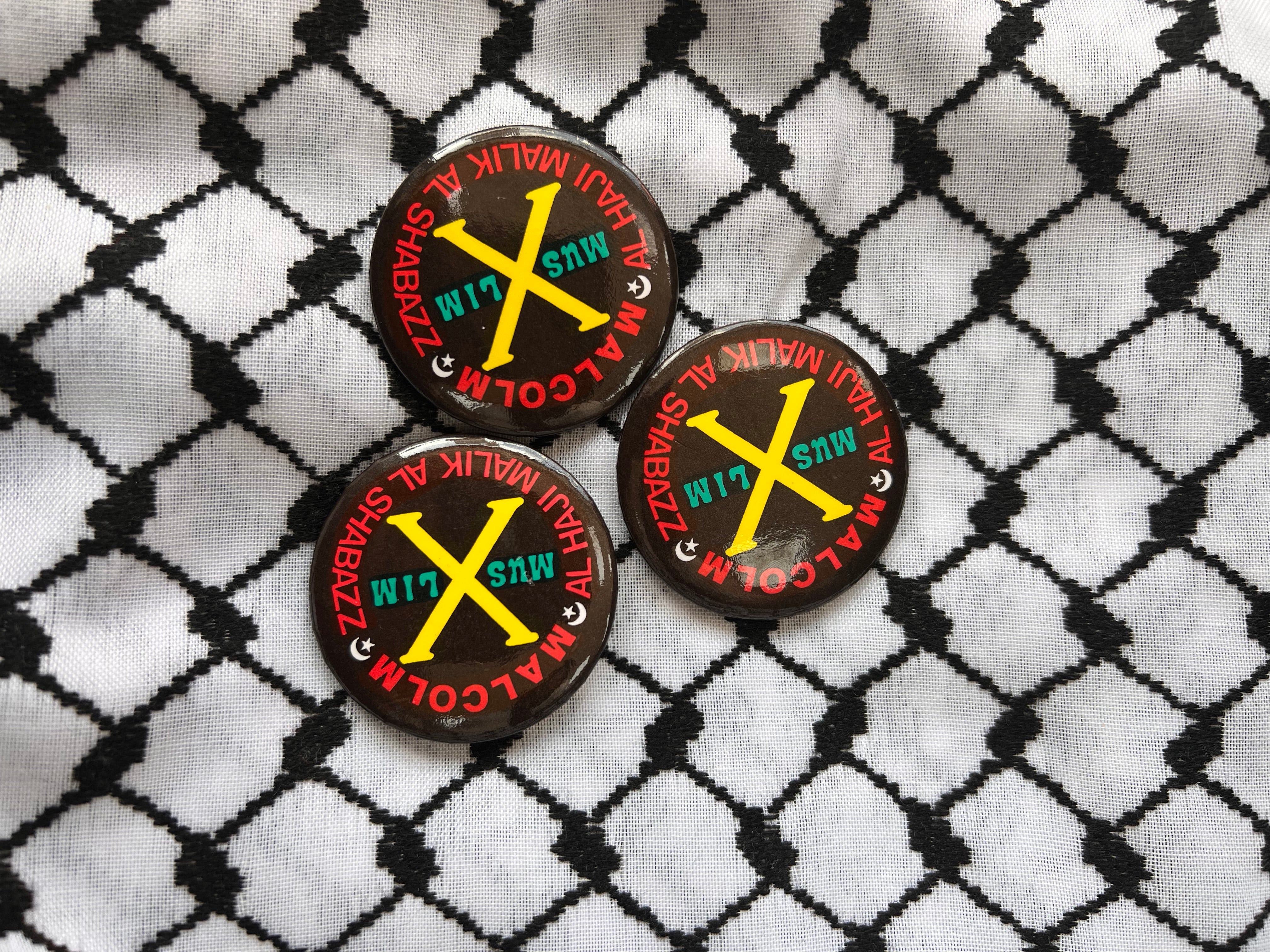 Malcolm X Badges (Pack of 3)