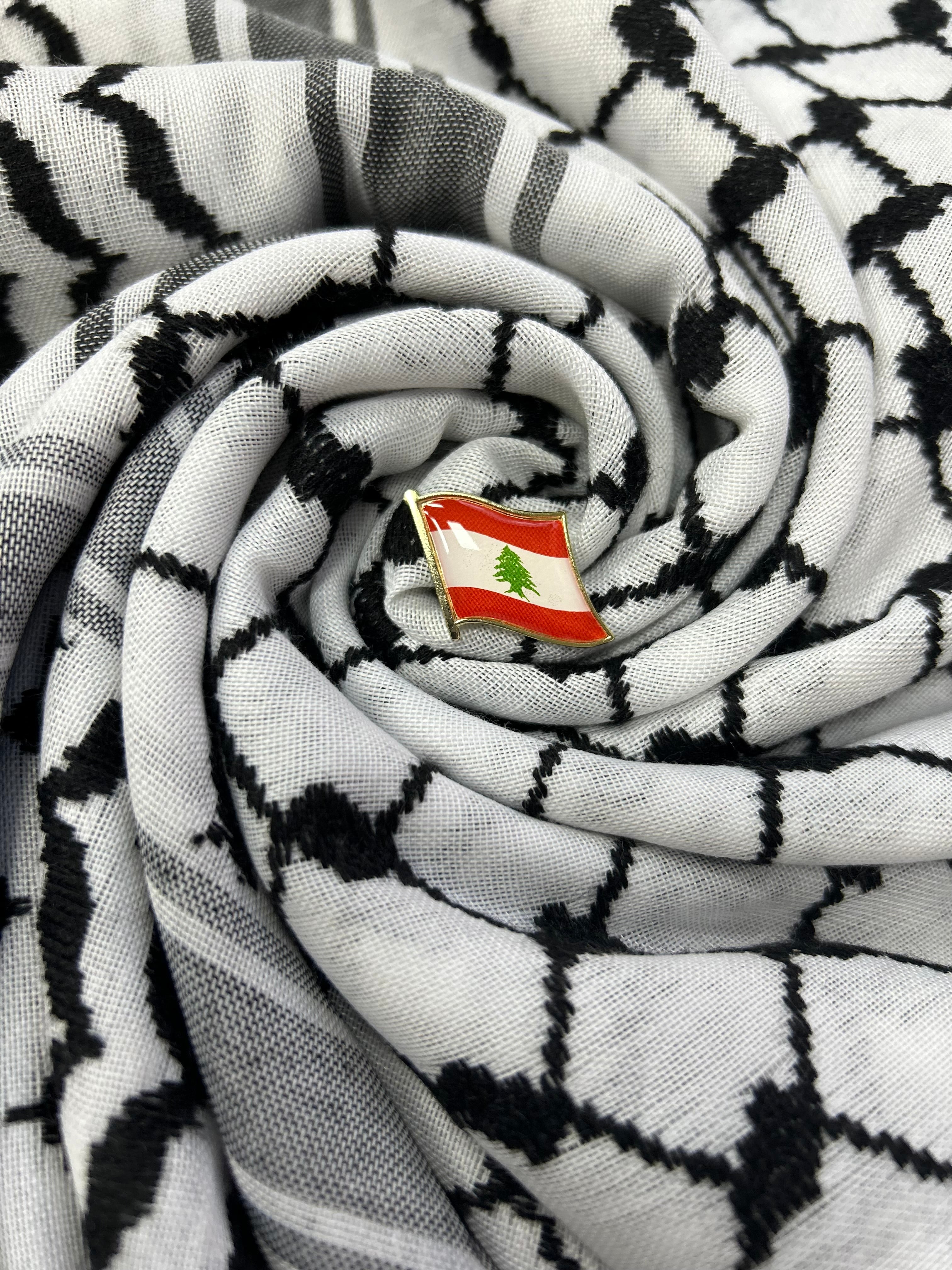 Lebanon Flag Badge Pin