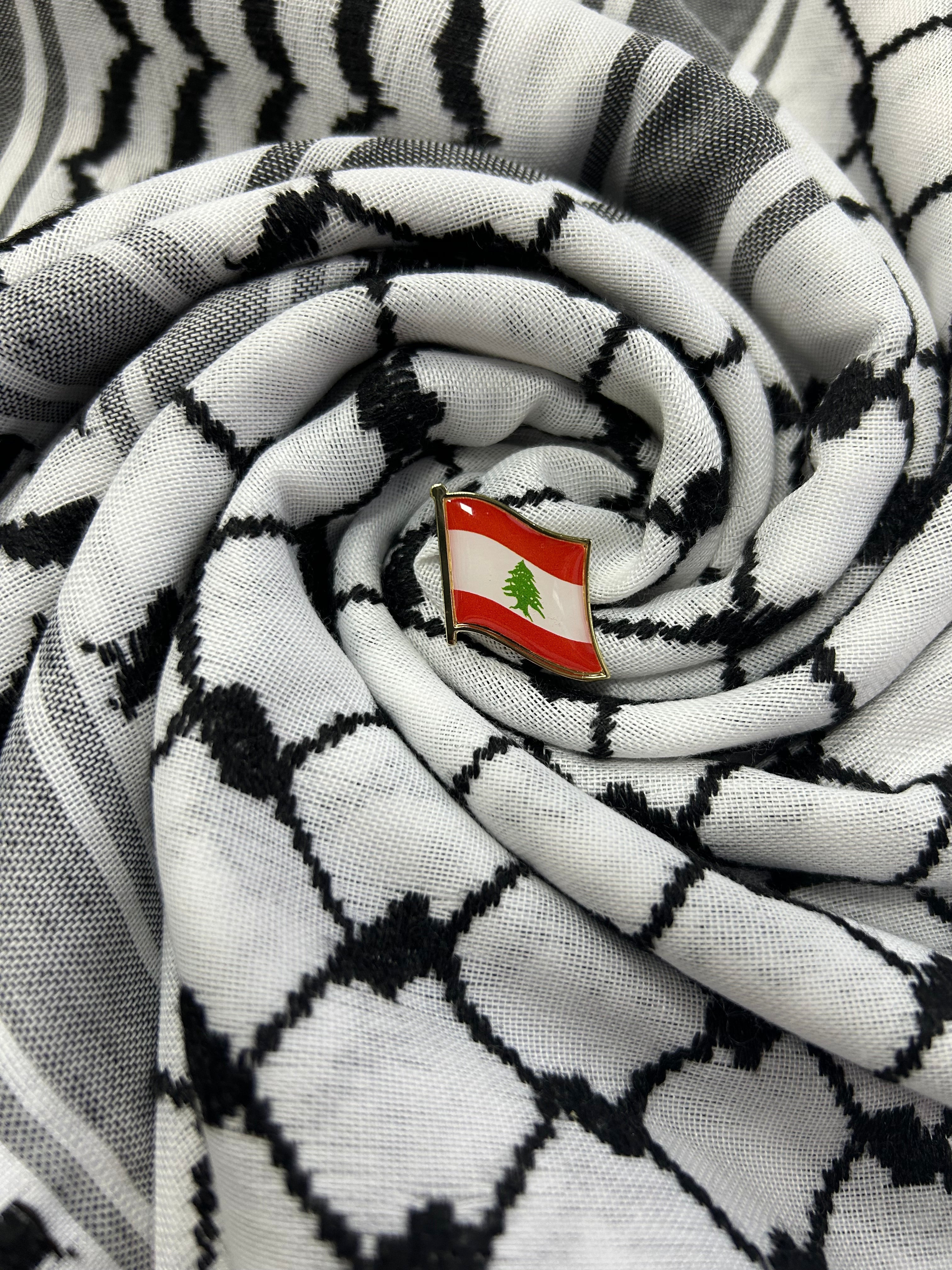 Lebanon Flag Badge Pin